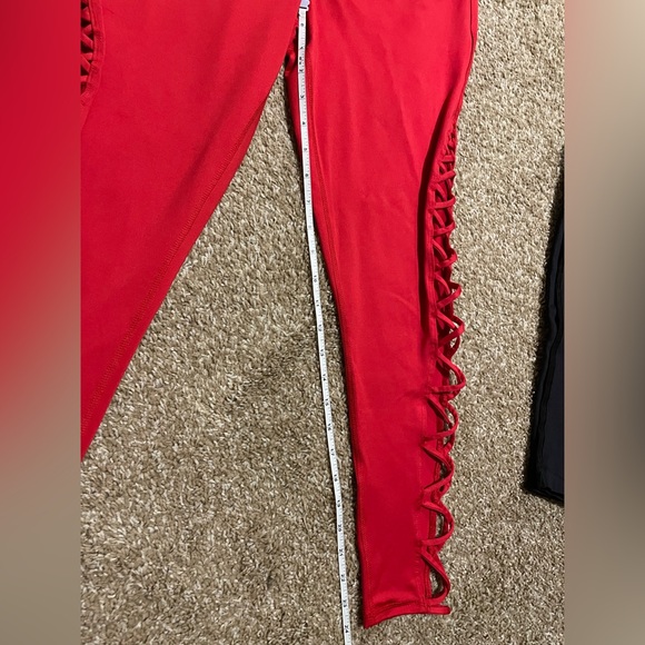 Forever 21 Red Skinny Leggings - Picture 5 of 10